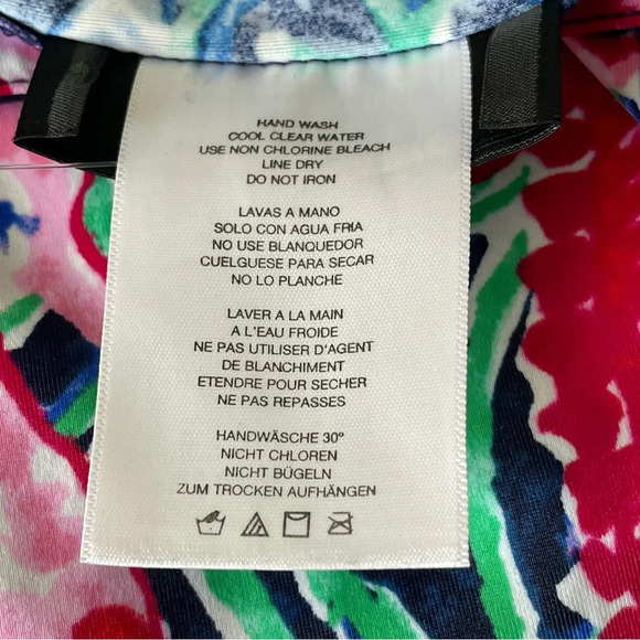 Talbots Seahorse Flounce Sleeve Cover-Up/Multicolor 29714 - Picture 13 of 14